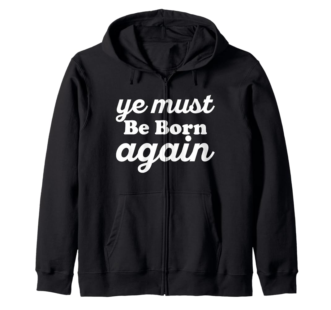 Amazon.com: Ye Must Be Born Again Zip Hoodie : Clothing